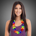 40" Rainbow Silk Flower Leis